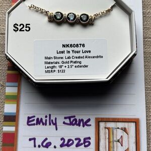 Bomb Party, Gold Plated Necklace with Black and Gold Accents